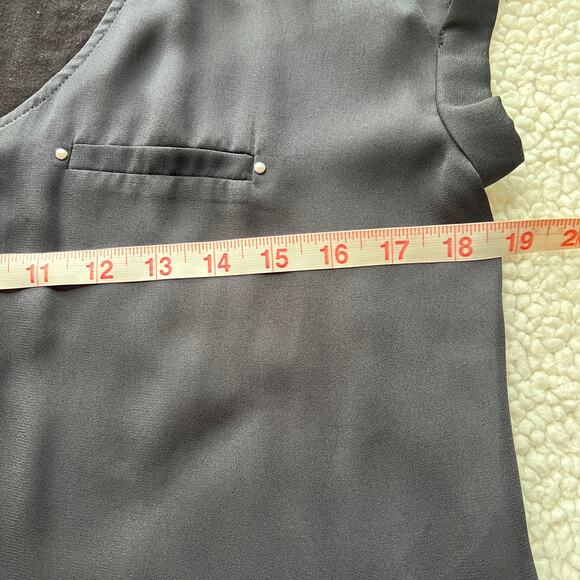 Fortune + Ivy Black Button Up Short Sleeve Small - Picture 8 of 9